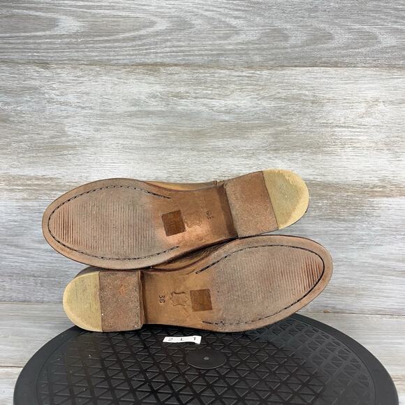 Free People Women’s Braeburn Distressed Leather Ankle Boots Size EU 38 US 7.5 - Picture 8 of 8